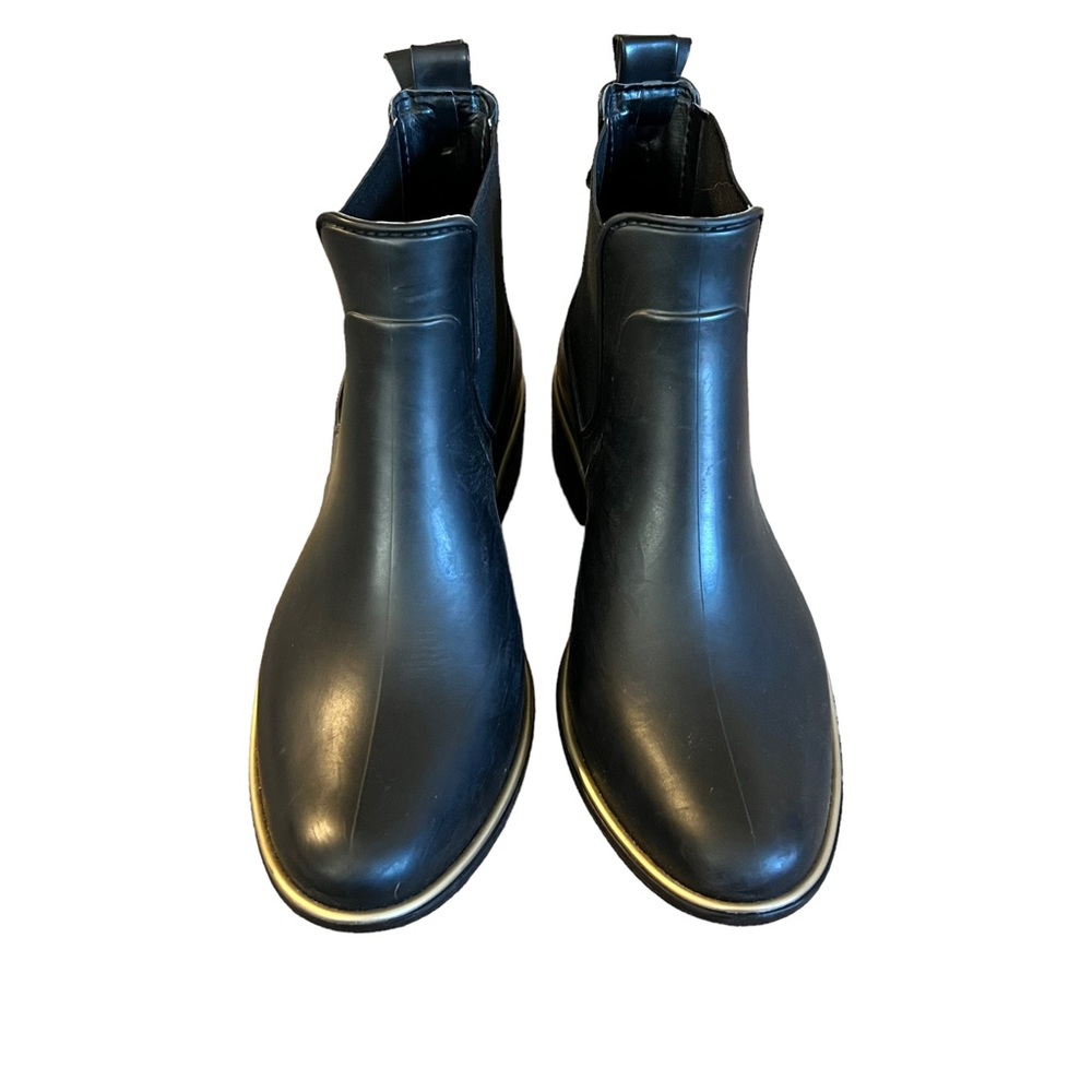 Kate Spade black women’s bow detail ankle rain boots SZ 7 - Picture 2 of 8